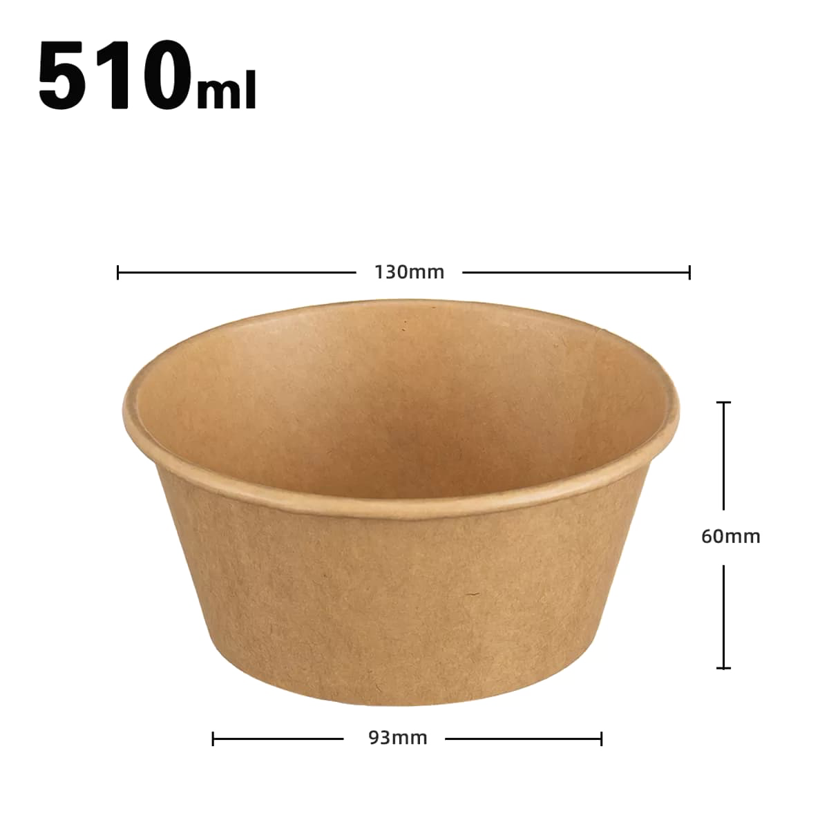 510ml 130 disposable soup bowl