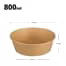 800ml 180 round paper bowl