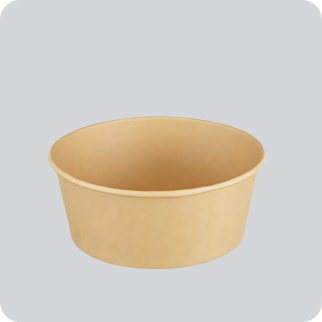 Basin-shaped Paper Bowl