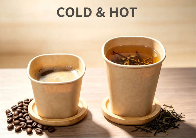 Square Kraft Paper Cup for Every Need