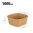 1000ml 150 disposable square paper salad bowl