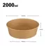 2000ml 220 basin shaped paper bowl