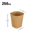 250ml 73s quare paper cup