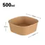 500ml 135 disposable square paper salad bowl