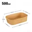 500ml 170x120 disposable rectangle paper salad bowl
