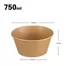 750ml 150 disposable round paper salad bowl 