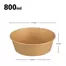 800ml 180 disposable round paper salad bowl 