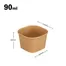 90ml 63 sauce cup