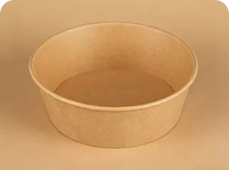 Basin-shaped Paper Bowl