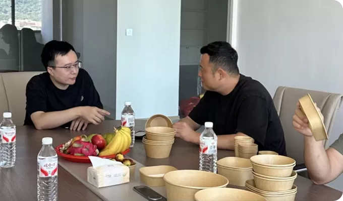 Korean Clients Visit Wenzhou Xinshida Packaging to Explore Sustainable Paper Cup & Bowl Solutions