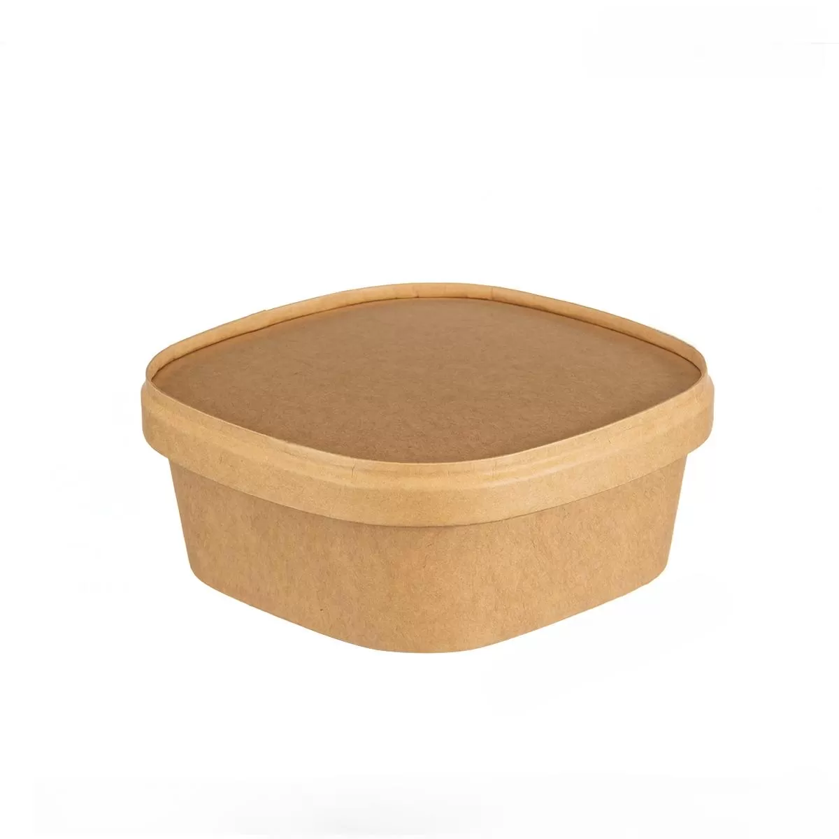 Square Paper Bowl With Paper Lid